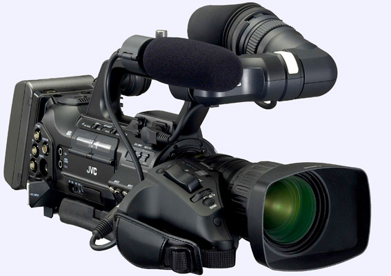Shouldering responsibility: The JVC GY-HM700 offers flexible recording options